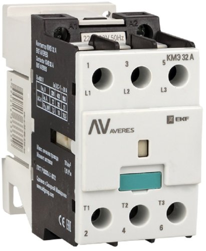 Контактор EKF Averes КМЭ 3п 3НО 32А 400В тип АС3  картинка
